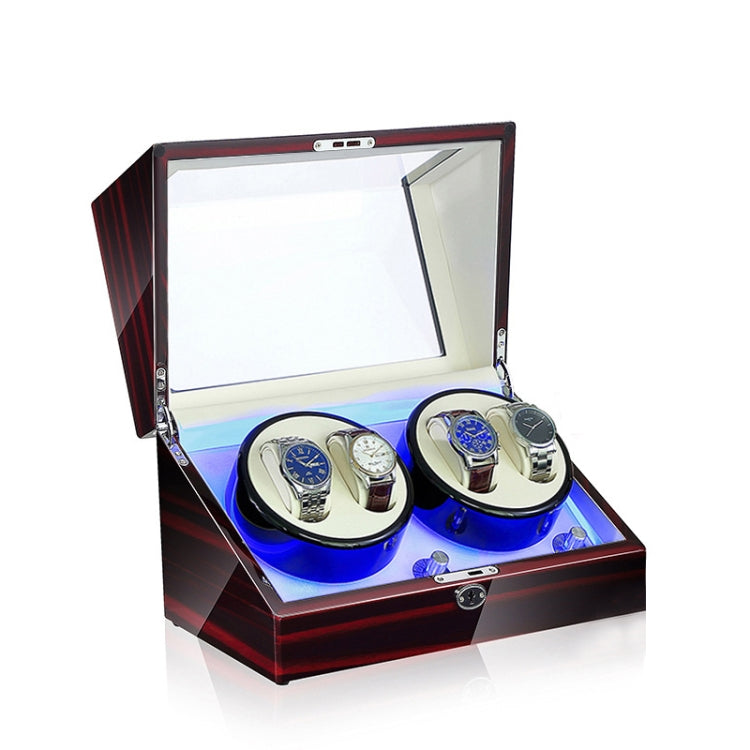 Electric Motor Rotating Watch Box Automatic Mechanical Watch Shaker, US... Ebony White