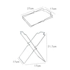 Stainless Steel Kitchen Foldable Storage Rack Plastic Bag Towel Trash Can Holder, Trash Can Holder
