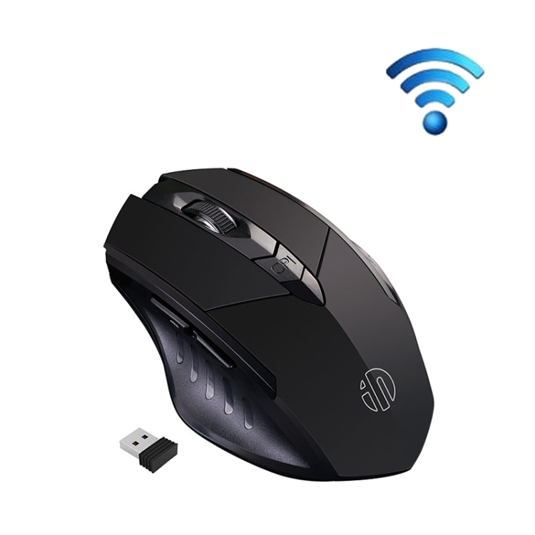 Inphic A1 6 Keys 1000/1200/1600 DPI Home Gaming Wireless Mechanical Mouse, Colour: Gray Wireless+Bluetooth 4.0+Bluetooth 5.0, Black Wireless Charging Silent Version, Gray Wireless Charging Silent Version, Gray Wireless+Bluetooth 4.0+Bluetooth 5.0... –... Black Wireless Charging Silent Version