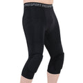 High Elastic Lycra Honeycomb Crash Pants Men Basketball Fitness Seven-tenths Sweatpants, S, M, L, XL, XXL, XXXL S Black