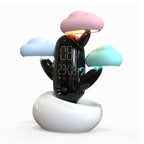 Cloud Weather Time Light Multifunctional Smart Induction Child Wake Up Alarm Clock – Durable Build, Easy to Use White