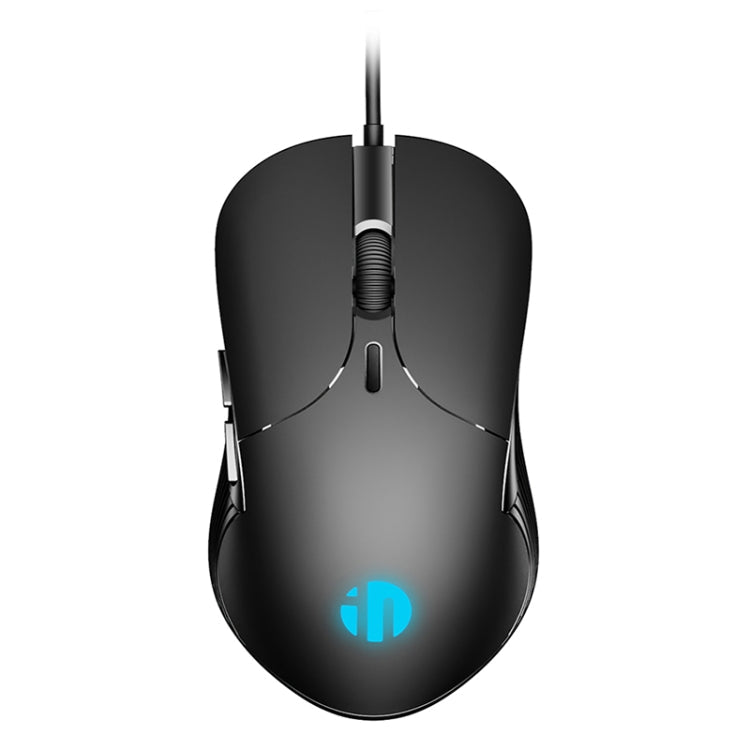 Inphic PB1 Business Office Mute Macro Definition Gaming Wired Mouse, Cable Length: 1.5m, Classic Back Breathing Light, Matte White Breathing Light – Durable Build, Easy to Use