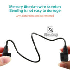 K3 Bone Conduction Bluetooth 5.0 Wireless Headphones Waterproof Headphones, 16GB RAM