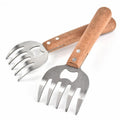 2 PCS Bear Claw Meat Divider Barbecue Tool Multifunctional Meat Shredder, Primary Colors, Red Primary Colors