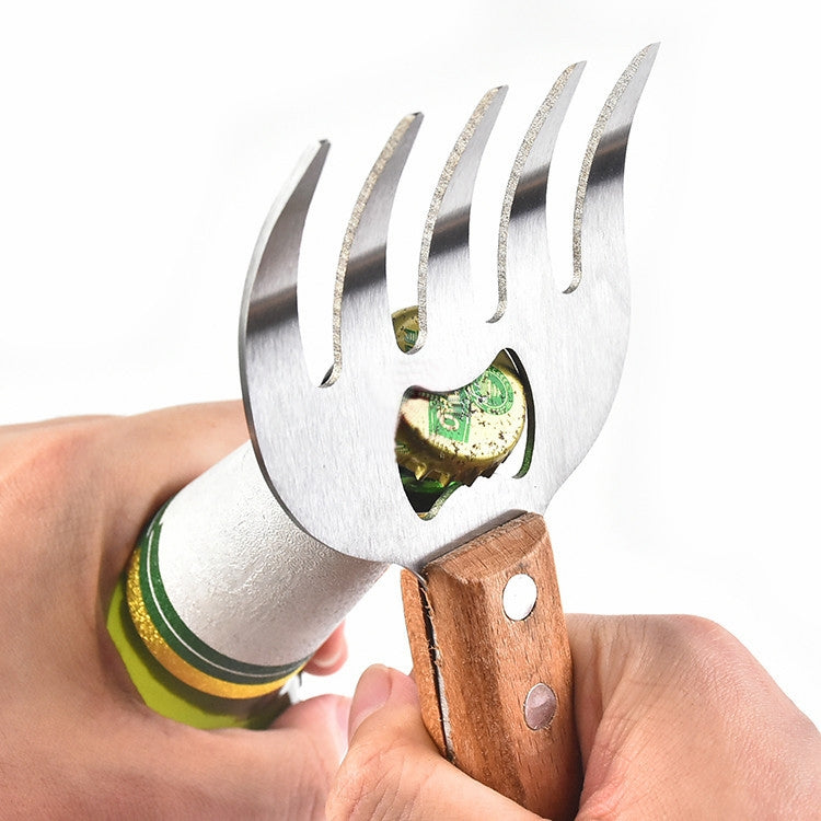 2 PCS Bear Claw Meat Divider Barbecue Tool Multifunctional Meat Shredder, Primary Colors, Red