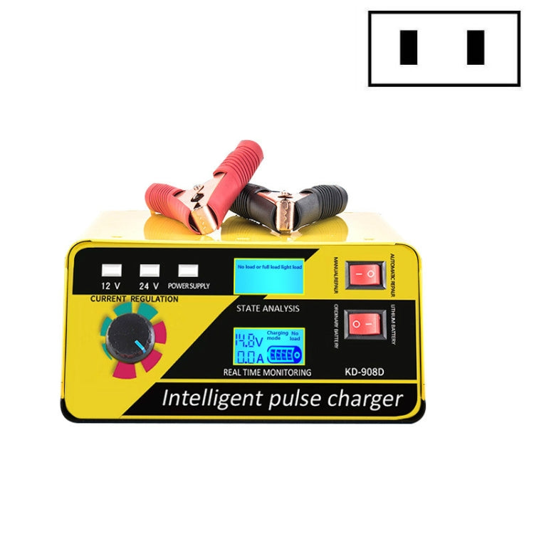 KD-908D Lead-Acid Battery Intelligent Repair Charger Car Battery Charger, US Plug, UK Plug, AU Plug US Plug