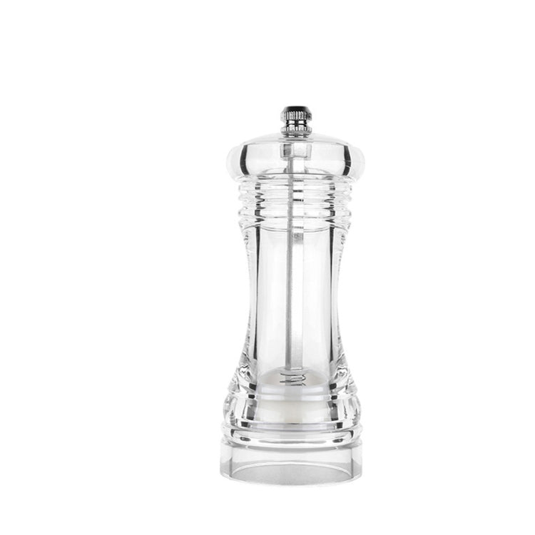 Acrylic Transparent Pepper Grinder Manual Pepper Grinder Ceramic Core Multi-Purpose Seasoning Bottle, 4 Inch, 5 Inch, 6 Inch 4 Inch