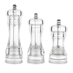 Acrylic Transparent Pepper Grinder Manual Pepper Grinder Ceramic Core Multi-Purpose Seasoning Bottle, 4 Inch, 5 Inch, 6 Inch