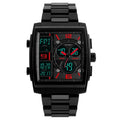 SKMEI 1274 Men Fashion Electronic Watch Multifunctional Outdoor Sports Watch, Red, Blue, Black, Golden Red