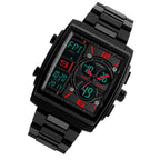 SKMEI 1274 Men Fashion Electronic Watch Multifunctional Outdoor Sports Watch, Red, Blue, Black, Golden