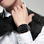 SKMEI 1274 Men Fashion Electronic Watch Multifunctional Outdoor Sports Watch, Red, Blue, Black, Golden
