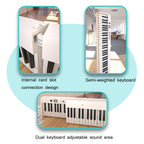Wersi 88-Key Foldable Portable Electronic Piano Keyboard For Beginners Practice Piano, CN Plug, USB White, USB Black – Bluetooth, Ultra-thin