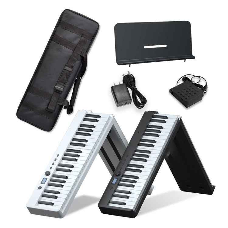 Wersi 88-Key Foldable Portable Electronic Piano Keyboard For Beginners Practice Piano, CN Plug, USB White, USB Black – Bluetooth, Ultra-thin