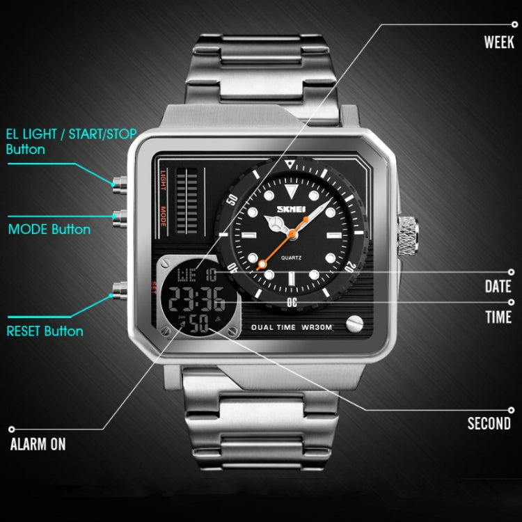 1392 Multi-Function Outdoor Sports Watch Business Double Display...