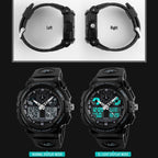 1270 Men Waterproof Dual Display Digital Watch Outdoor Sports Watch,...