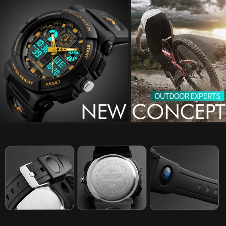 1270 Men Waterproof Dual Display Digital Watch Outdoor Sports Watch,...