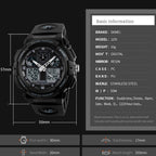 1270 Men Waterproof Dual Display Digital Watch Outdoor Sports Watch,...