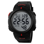 1068 Men Waterproof Outdoor Sports Digital Watch Student Fashion Watch,... Red