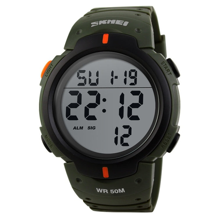 1068 Men Waterproof Outdoor Sports Digital Watch Student Fashion Watch,... ArmyGreen