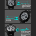 1068 Men Waterproof Outdoor Sports Digital Watch Student Fashion Watch,...