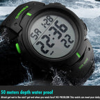 1068 Men Waterproof Outdoor Sports Digital Watch Student Fashion Watch,...
