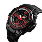 SKMEI 1452 Outdoor Sports Electronic Watch Multifunctional Waterproof Watch, Red, Blue, Black, Golden, Apricot, ArmyGreen