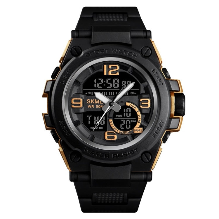 SKMEI 1452 Outdoor Sports Electronic Watch Multifunctional Waterproof Watch, Red, Blue, Black, Golden, Apricot, ArmyGreen Golden