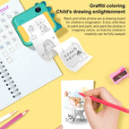 P1 No Card Children Instant Camera 1200W Front And Rear Dual-Lens Mini Print Photographic Digital Camera Toy(Green Dinosaur), Green Dinosaur No Card, Pink Cat No Card, Green Dinosaur 16GB, Pink Cat 16GB, Green Dinosaur 32GB, Pink Cat 32GB – Lanyard