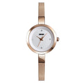 SKMEI 1390 Ladies Business Casual Watch Steel Band Lightweight Quartz Watch, Rose Gold, Golden, Silver Rose Gold