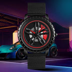 SKMEI 1634 Men Waterproof Watch Fashion Quartz Watch, Black Mesh Belt, White Mesh Belt, Black Steel Belt, White Steel Belt
