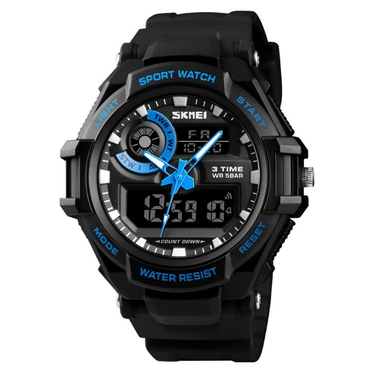1357 Mens Multifunctional Sports Digital Watch Student Waterproof... Blue