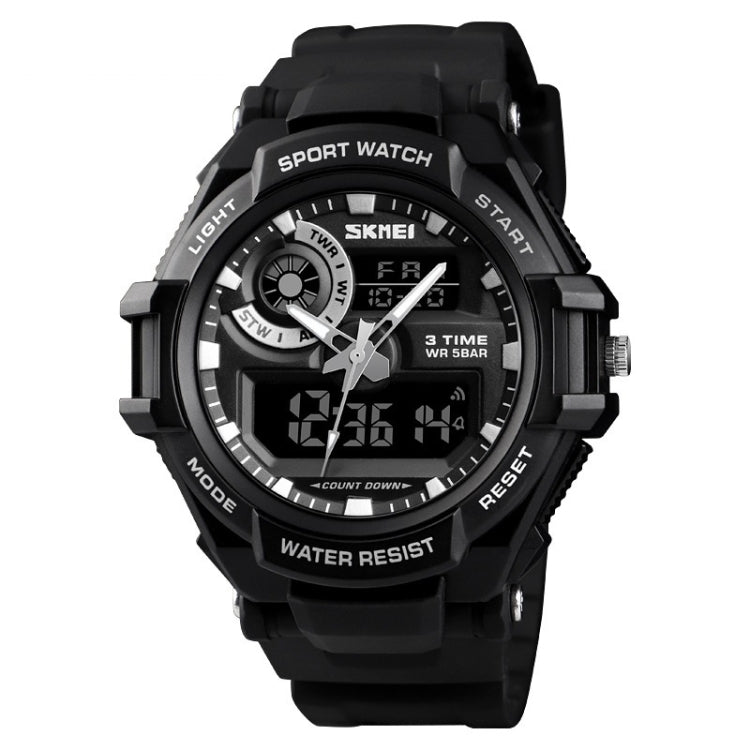 1357 Mens Multifunctional Sports Digital Watch Student Waterproof... Black