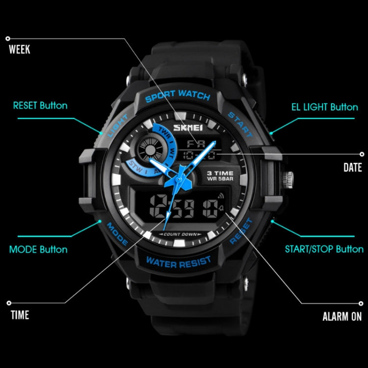 1357 Mens Multifunctional Sports Digital Watch Student Waterproof...