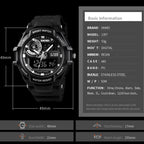 1357 Mens Multifunctional Sports Digital Watch Student Waterproof...