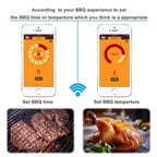 TY530 BBQ Probe Wireless Bluetooth Thermometer Mobile Phone APP Kitchen Food Barbecue Oven Thermometer, Food Temperature Range: -40-100 degree