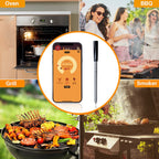 TY530 BBQ Probe Wireless Bluetooth Thermometer Mobile Phone APP Kitchen Food Barbecue Oven Thermometer, Food Temperature Range: -40-100 degree