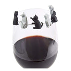 6pcs / Set Cat Drinks Wine Glass Marker Recognizer Tea Bag Hanging, Cat Cat