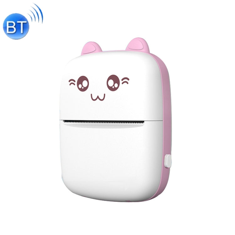 Portable Mini Thermal Printer Bluetooth Photo Printer Student Homework Mistakes Collections Printer, C9 Mini Thermal Printer – Bluetooth C9 Mini Thermal Printer English Version Pink