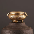 Antique Brass Bronze Tripod Censer Furnace Home Decoration, Brass