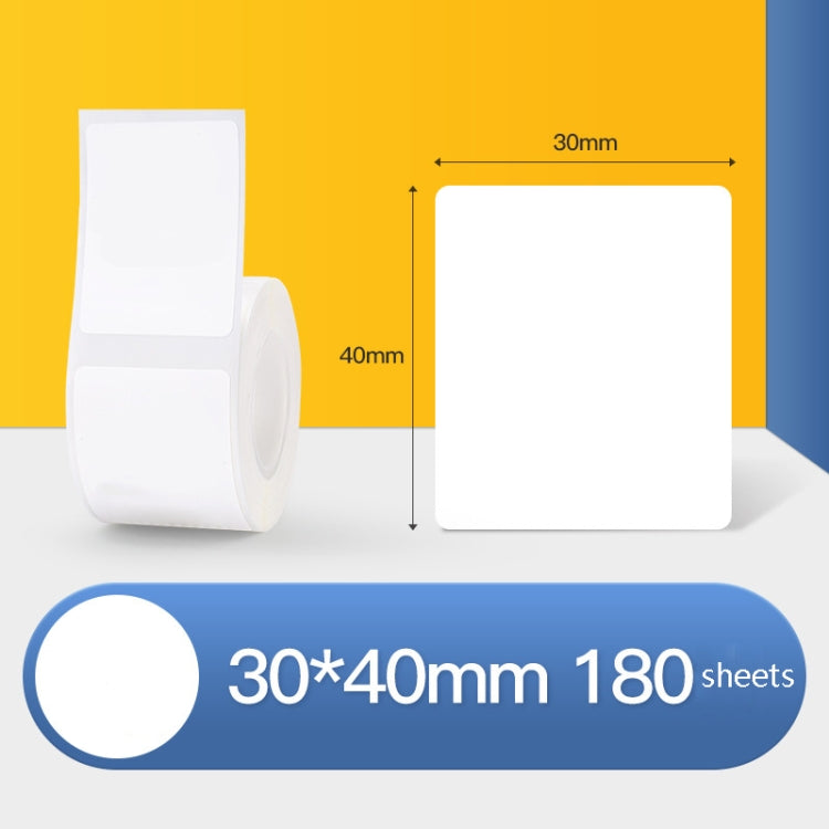 Thermal Label Paper Self-Adhesive Paper Fixed Asset Food Clothing Tag Price Tag for NIIMBOT B11 / B3S, Size: 45x15mm 400 Sheets, 30x20mm 320 Sheets, 30x30mm 230 Sheets, 30x40mm 180 Sheets, 40x20mm 320 Sheets, 40x30mm 230 Sheets, 40x80mm 95 Sheets... –... 30x40mm 180 Sheets