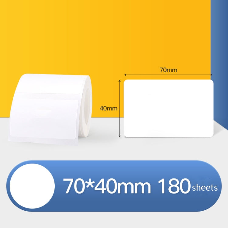 Thermal Label Paper Self-Adhesive Paper Fixed Asset Food Clothing Tag Price Tag for NIIMBOT B11 / B3S, Size: 45x15mm 400 Sheets, 30x20mm 320 Sheets, 30x30mm 230 Sheets, 30x40mm 180 Sheets, 40x20mm 320 Sheets, 40x30mm 230 Sheets, 40x80mm 95 Sheets... –... 70x40mm 180 Sheets