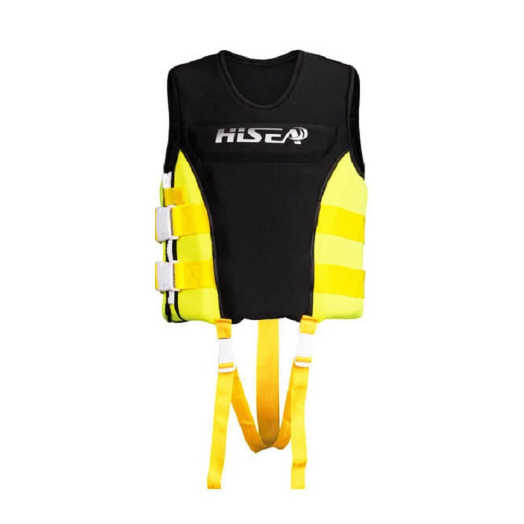 HiSEA L002 Foam Buoyancy Vests Flood Protection Drifting Fishing Surfing Life Jackets for Children, S, M, L, XL – Durable Build, Easy to Use S Black Yellow