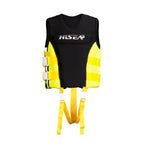 HiSEA L002 Foam Buoyancy Vests Flood Protection Drifting Fishing Surfing Life Jackets for Children, S, M, L, XL – Durable Build, Easy to Use S Black Yellow