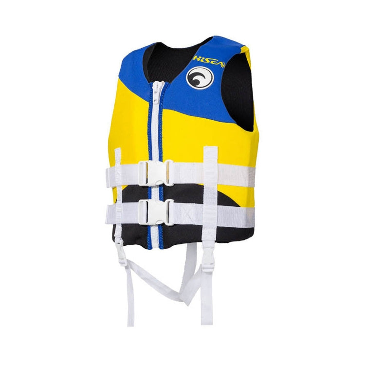 HiSEA L002 Foam Buoyancy Vests Flood Protection Drifting Fishing Surfing Life Jackets for Children, S, M, L, XL – Durable Build, Easy to Use L Blue Yellow