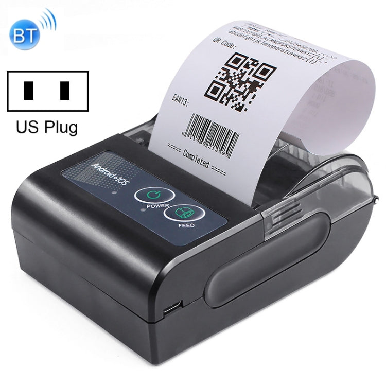 58HB6 Portable Bluetooth Thermal Printer Label Takeaway Receipt Machine, Supports Multi-Language & Symbol/Picture Printing, US Plug (English ), EU Plug (English ), EU Plug (Brazilian Portuguese ), UK Plug (English), US Plug (Traditional Chinese)       ... US Plug (English )