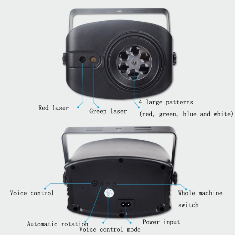 13W Colorful Flying Lights Projection Light LED Room Decoration Laser Light KTV Bar Sound Control Stage Light,, US Plug, EU Plug, UK Plug, AU Plug – Durable Build, Easy to Use