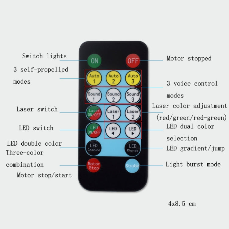 13W Colorful Flying Lights Projection Light LED Room Decoration Laser Light KTV Bar Sound Control Stage Light,, US Plug, EU Plug, UK Plug, AU Plug – Durable Build, Easy to Use