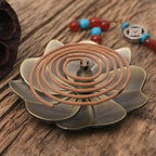 Household Bedroom Alloy sandalwood Furnace Creative Antique Line Incense Burner Incense Holder, Drop Shape, Gourd