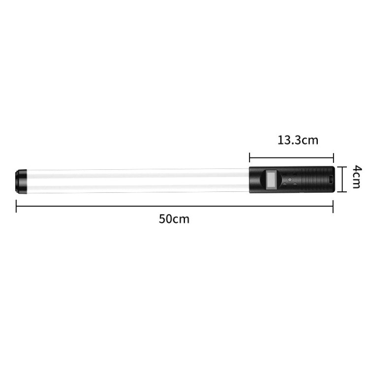RGB Colorful Photography Light Stick 3000K-6500K Adjustable Temperature Light Stick, RGB Light Stick