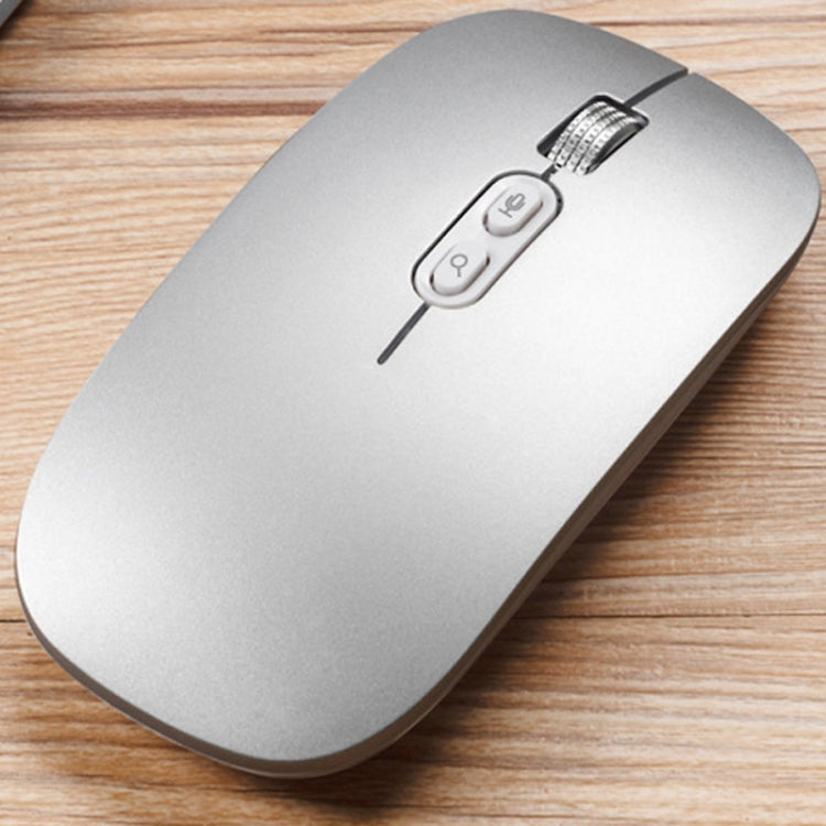 M103 1600DPI 5 Keys 2.4G Wireless Mouse Charging Ai Intelligent Voice Office Mouse, Support 28 Languages, White, Black, Silver, Rose Gold, Gray – Durable Build, Easy to Use Silver